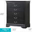 Charmant coffre de rangement traditionnel noir-1063537470