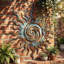 Nœud en ruban de polyester, décoration murale, décoration intérieure et extérieure, sculpture murale soleil en métal, sculpture en fer-1910524634