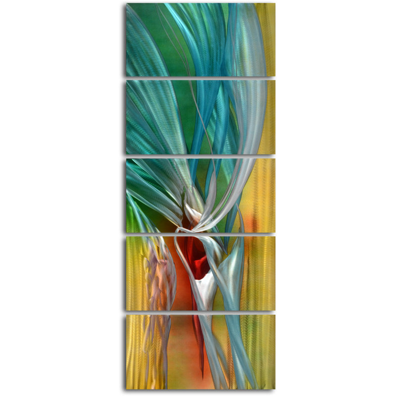 5 Piece Graphic Art on Metal