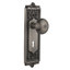New York Interior Mortise Door Knob with Egg & Dart Long Plate