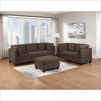 Chaise d'appoint sans accoudoirs en lin brun foncé, pieds en bois à coussin unique pour adultes