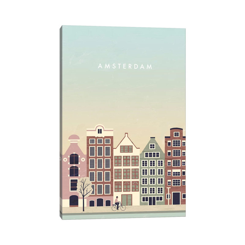 Amsterdam 1 Piece Wrapped Canvas Wall Art, 101.6 cm H x 66.04 cm W x 1.91 cm D