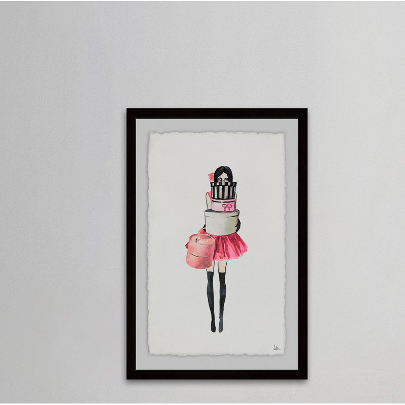 « the fille i am », impression encadrée, H 30 po x l 20 po x P 1,5 po