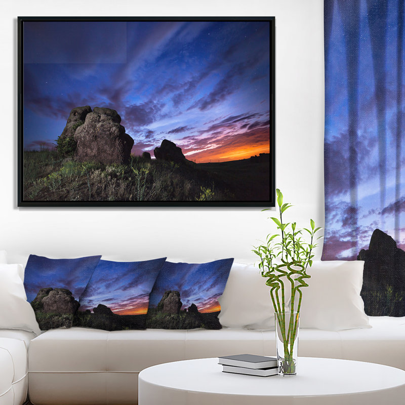 «Summer Night Blue Sky», reproduction de photo sur toile tendue, H 12 po x l 20 po x P 1 po