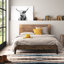 Base de lit plateforme en bois massif Kira