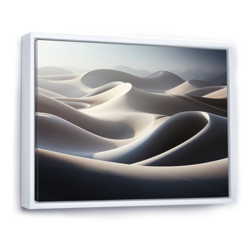 «Beach Photo Dune Dreams X», reproduction sur toile, H 30 po x l 40 po x P 1,5 po, Cadre flottant blanc