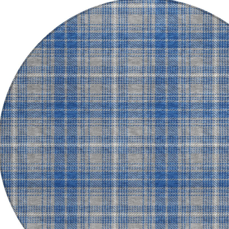 Tapis rond 8 po gris