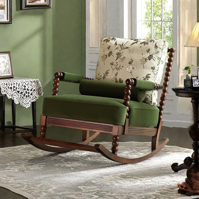 Household American Retro Solid Wood Rocking Chair