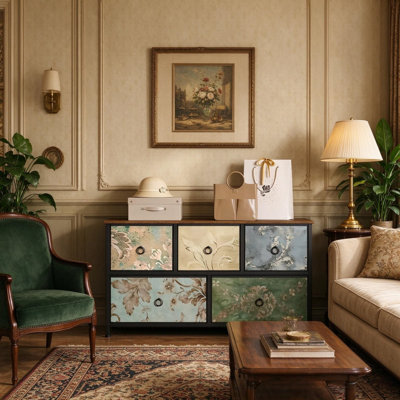 100 cm W Chest of 5 Drawers
