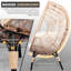 Fauteuil à œufs avec coussin en rotin PE-1229603561