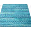 Tapis turquoise noué à la main 5 x 8