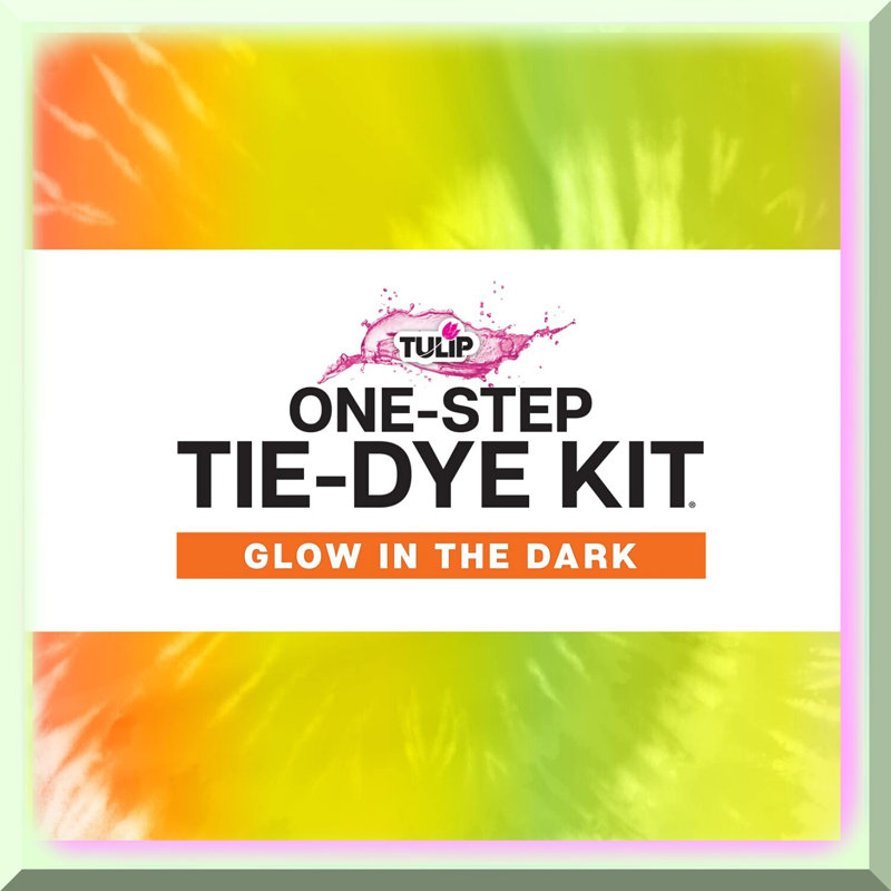 Glowing Fabric Tie-Dye Kit with Neon Dyes