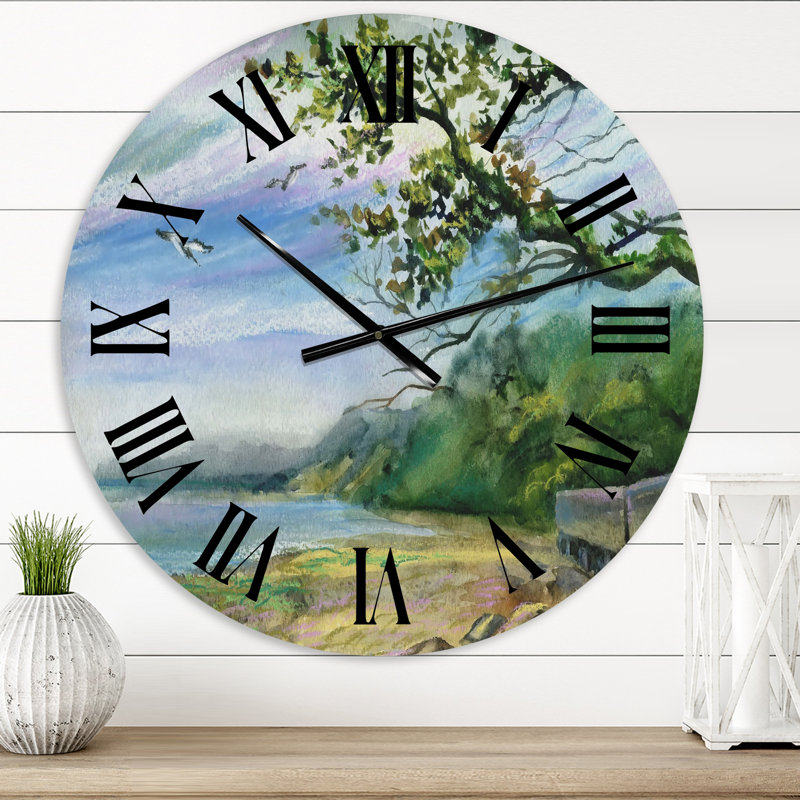 Côte de la mer Baltique - Horloge murale nautique et côtière, Moyenne