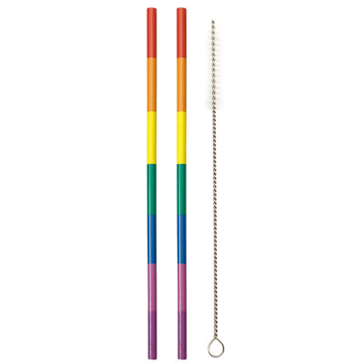 Echo Three Novelty Stainless Steel Reusable Straws