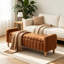 Banc de rangement capitonné avec dessus en bois 63,3 po-1235082429