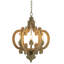 Lustre géométrique à six lumières de type bougie Cheree-677813140