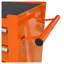 Chariot à outils roulant orange à 4 tiroirs avec roues verrouillables - Armoire à outils mobile en acier robuste pour l'organisation du garage