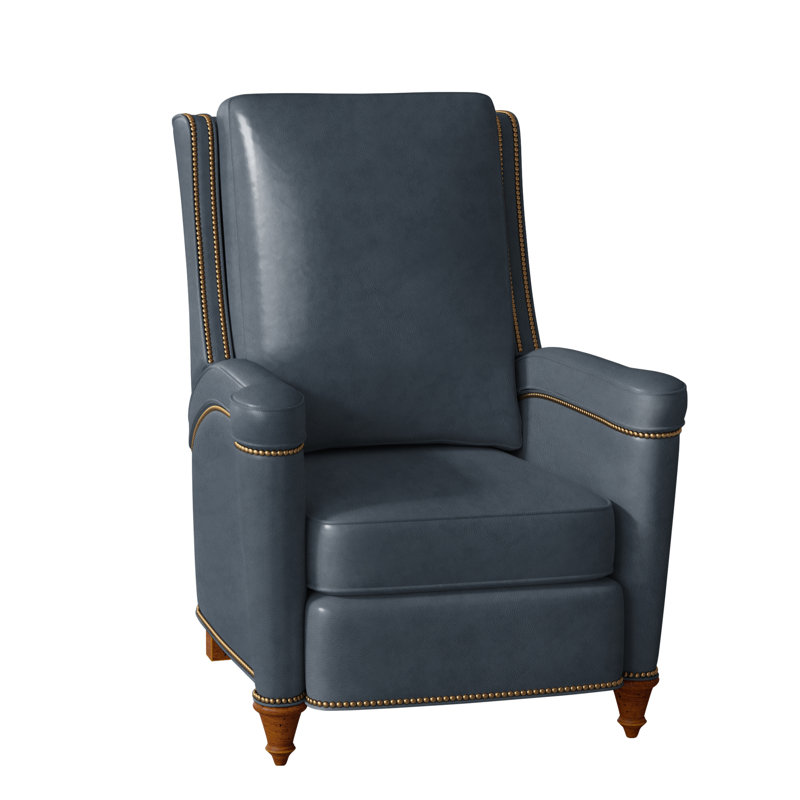 Mayes Recliner, Aline Fumo Genuine Leather, New Classiques, French Natural