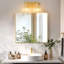 Éclairage pour meuble-lavabo à intensité variable avec abat-jour en cristal 2/3 lumières-998343211