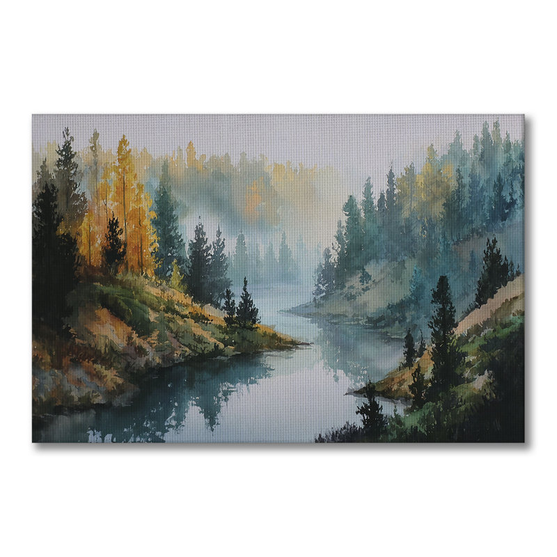 Art mural en toile Frosted Woods, L 36 po x H 24 po