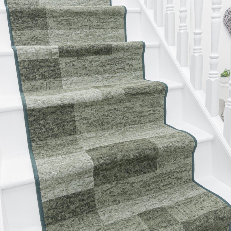 Stair Runner Geometric Area Rug, Runner 120 x 450 cm