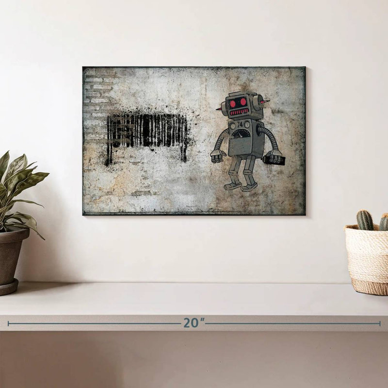 Étiquette de robot Kelan, H 8 po x l 12 po