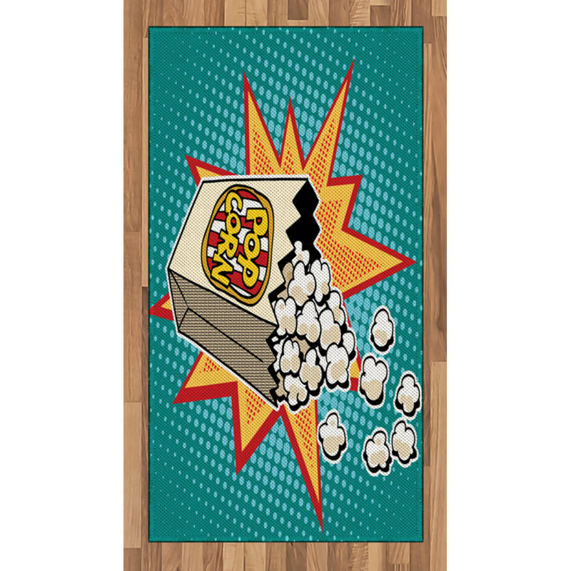 Movie Theater High Density Long Fiber Poly Threads Decorative Area Rug Carpet, Rectangle 2'7" x 5'