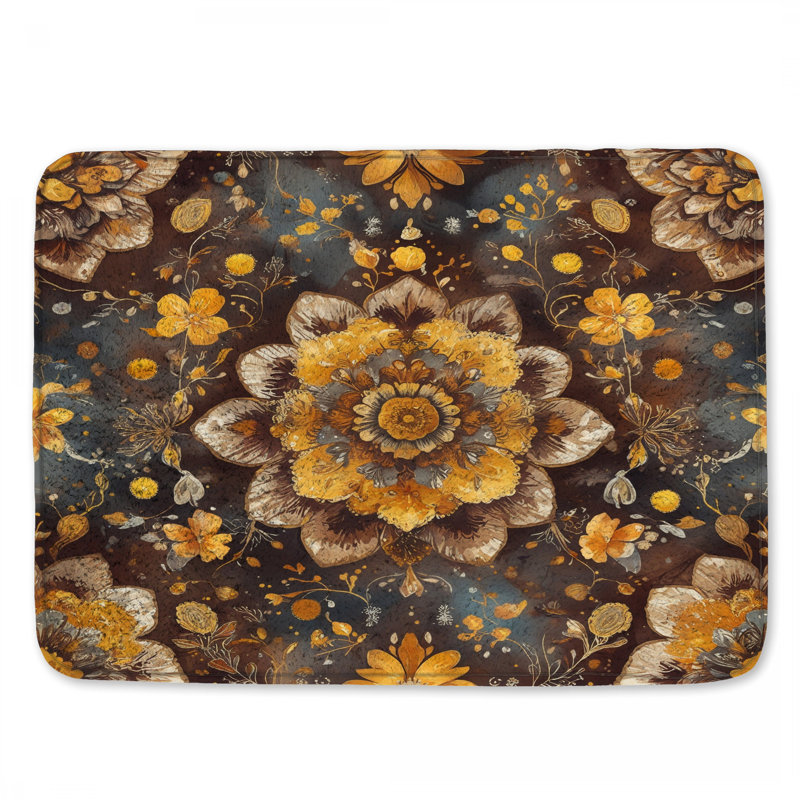 Tapis de bain Mandala, 34in W x 21in L