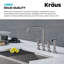 Ensemble de robinet de cuisine et de filtre à eau industriel KRAUS Urbix Bridge-50465767