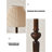 59.06" Nut-Brown + Beige Solid Wood Floor Lamps