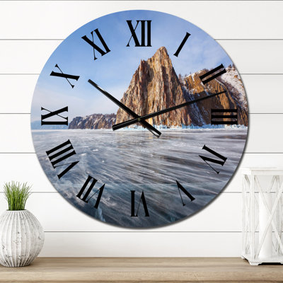 Belle vue sur le lac Baïkal - horloge murale Lake House