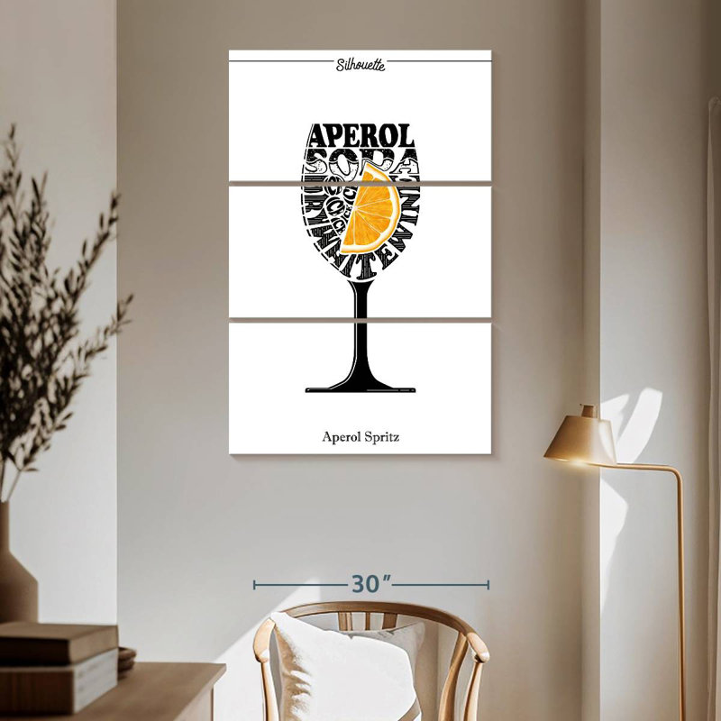 Yarlin Aperol Spritz Poster, 65" H x 42" W