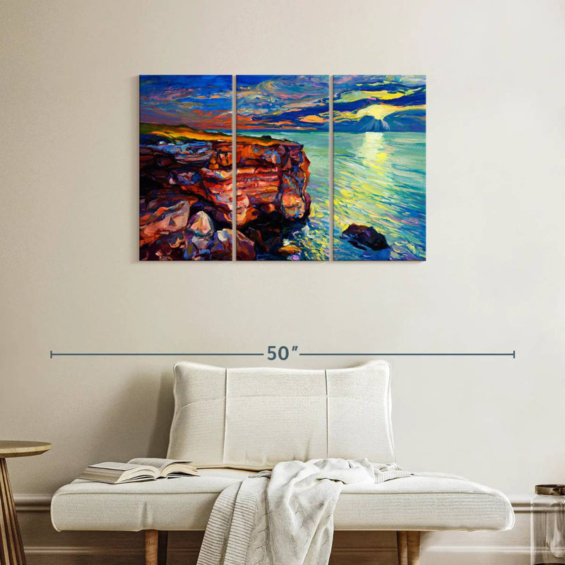 Gillard Shoreline Rock Cliff, H 24 po x l 38 po