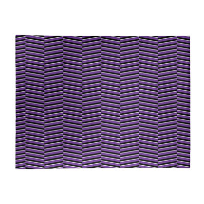 Tapis mauve/noir à rayures fractures