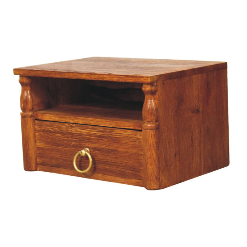 Dollison 35cm W Solid Wood Bedside Table