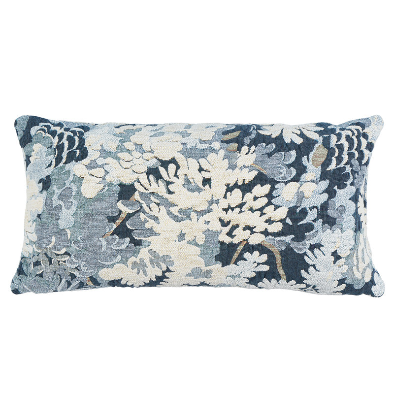 Coussin Verdure, Bleu, H 12 po x l 24 po, Rectangulaire