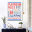 «Playroom Rules» sur toile-1912889395