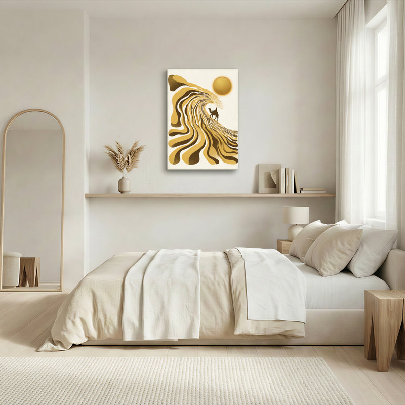 Ensemble de 1 tableau sur toile Desert Wave, H 40 po x l 28 po, Wrapped Canvas