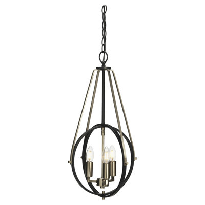 Munch 3 - Light Black Unique/Statement Pendant
