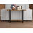 2-Layer Entryway Table, Console Tables For Entryway, Use As Doorway Table, Sofa Table, Or Accent Furniture For Decorating Foyer 47 In Brown Reclaimed Wood Look Black Metal