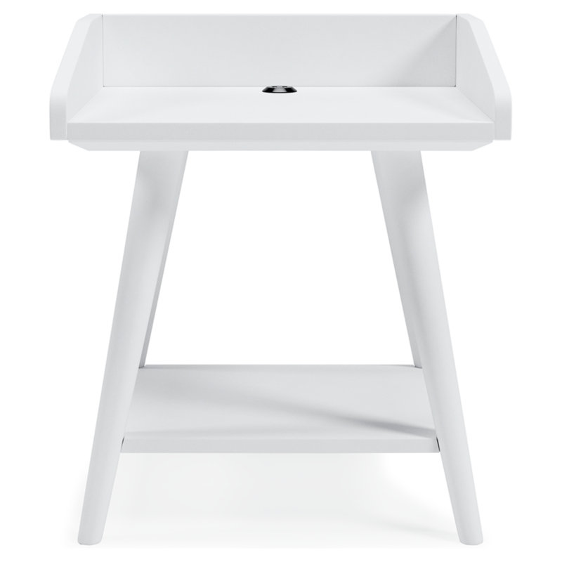 Elyssa End Table, Metallic Gray