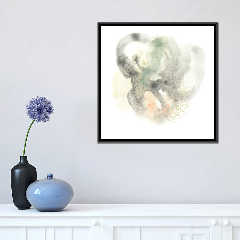 «Galaxy II», impression sur toile, H 18 po x l 18 po x P 1,5 po, Toile encadrée noire, Pas de tapis