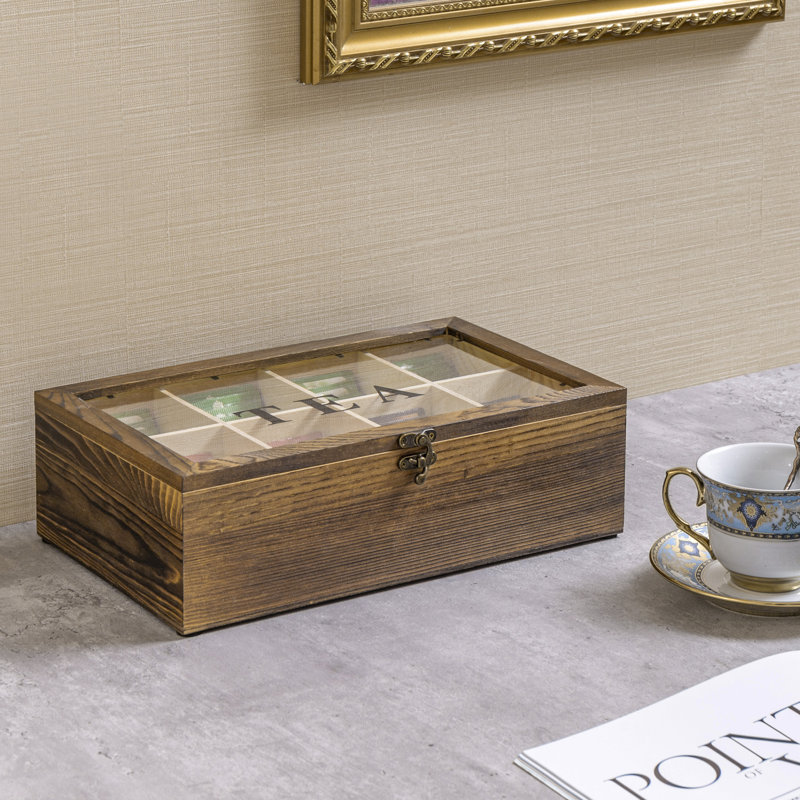 Wood Tea Box, Brown