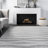 Sarepta Contemporary Waves Power Loom Performance Gray Rug-249442746