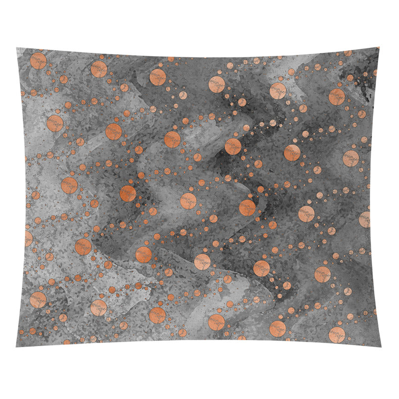 Tapisserie murale en polyester, H 51,5 po x l 60,5 po, Orange
