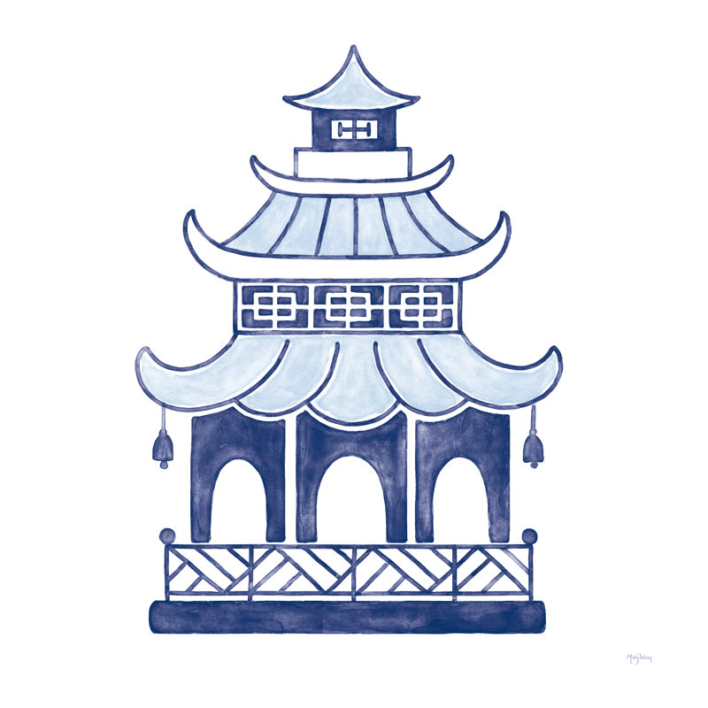 Everyday Chinoiserie IV, H 12 po x l 12 po, Pas de tapis, Toile tendue