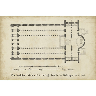 Plan for the Basilica at St. Paul's - Graphic Art