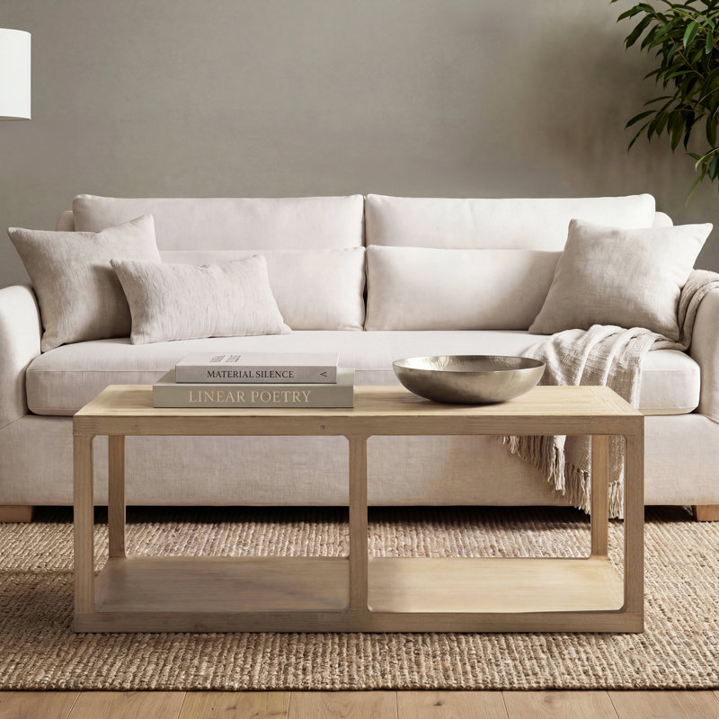Table basse à cadre ouvert en bois récupéré Sabin