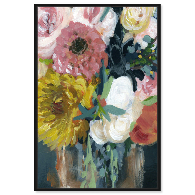 Floral et botanique, printemps, aimer les grandes fleurs - Reproduction d'art sur toile, H 15 po x l 10 po x P 1,5 po