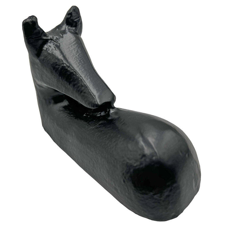 Khansaa Handmade Aluminum Figurine / Sculpture Decorative Object, Black